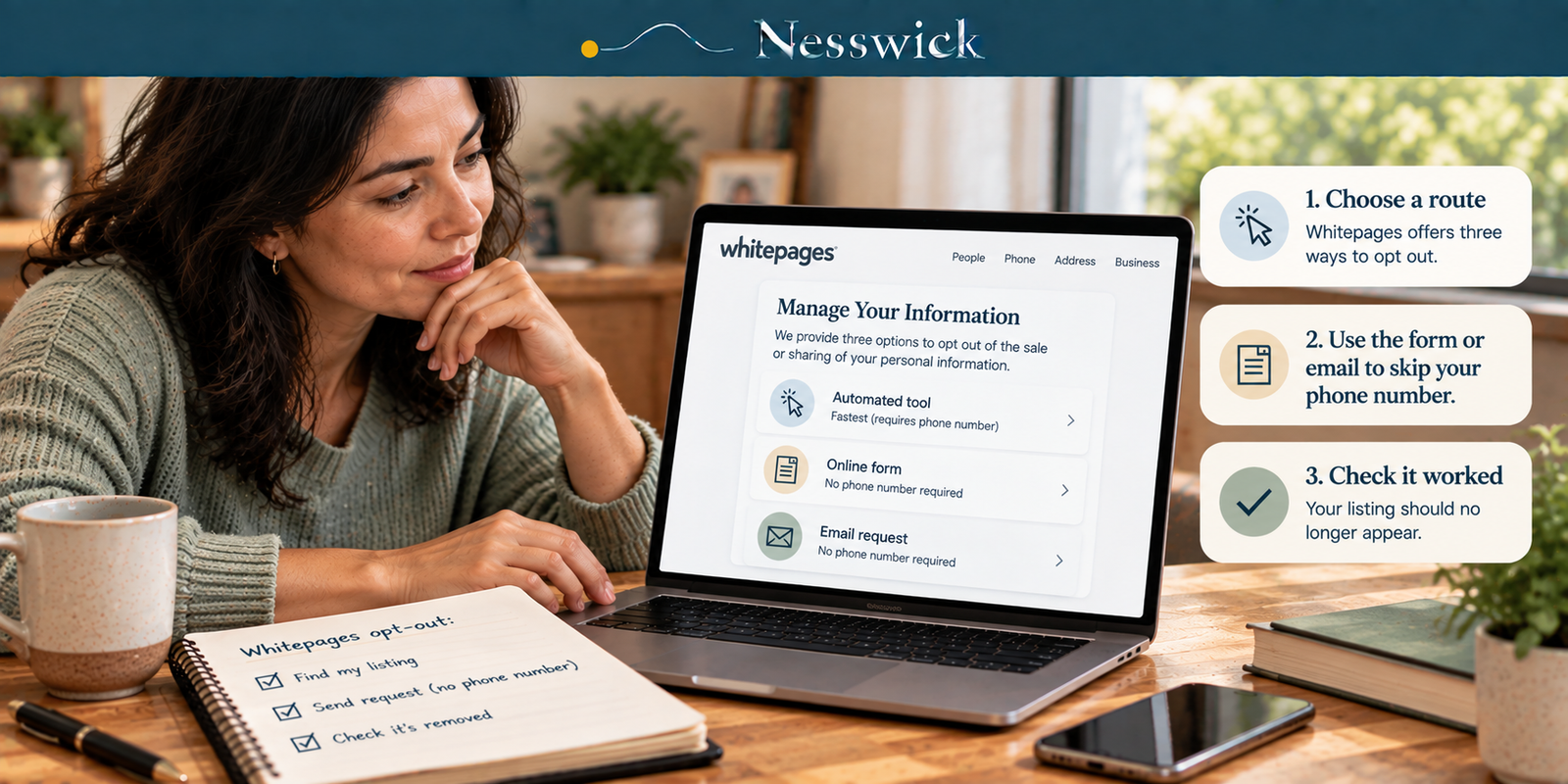 How to Opt Out of Whitepages (Step by Step)